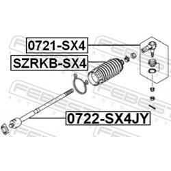 Axiálny čap tiahla riadenia FEBEST 0722-SX4JY - obr. 1