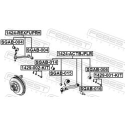 Rameno zavesenia kolies FEBEST 1424-ACTBJFLR - obr. 1