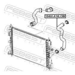 Hadica chladenia FEBEST 18460-A14LOW - obr. 1