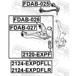 Rameno zavesenia kolies FEBEST 2124-EXPDFLL - obr. 1