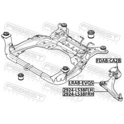 Rameno zavesenia kolies FEBEST 2924-L538FRH - obr. 1