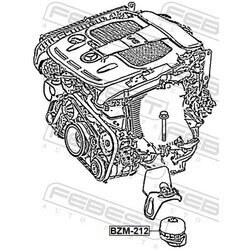 Uloženie motora FEBEST BZM-212 - obr. 1