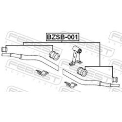 Uloženie priečneho stabilizátora FEBEST BZSB-001 - obr. 1