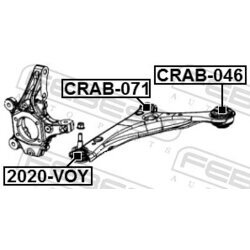 Uloženie riadenia FEBEST CRAB-071 - obr. 1