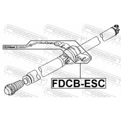 Stredové ložisko kĺbového hriadeľa FEBEST FDCB-ESC - obr. 1