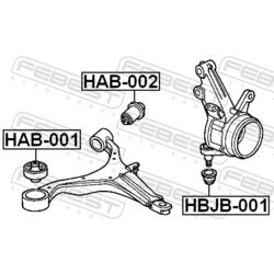 Uloženie riadenia FEBEST HAB-001 - obr. 1