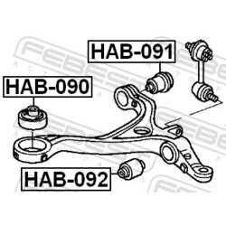 Uloženie riadenia FEBEST HAB-092 - obr. 1