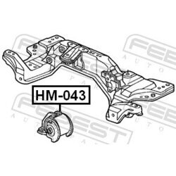 Uloženie motora FEBEST HM-043 - obr. 1