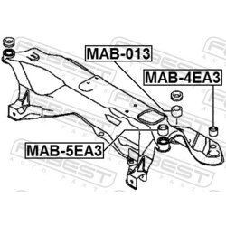 Uloženie tela nápravy FEBEST MAB-5EA3 - obr. 1