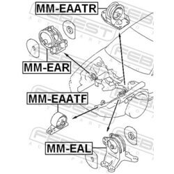 Uloženie motora FEBEST MM-EAL - obr. 1