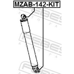 Montážna sada, Tlmič pérovania FEBEST MZAB-142-KIT - obr. 1