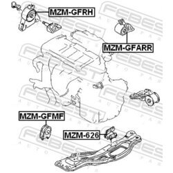 Uloženie motora FEBEST MZM-GFMF - obr. 1