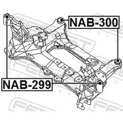 Uloženie tela nápravy FEBEST NAB-300 - obr. 1