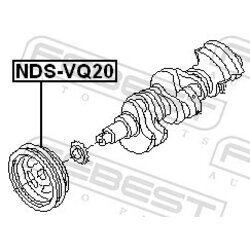 Remenica kľukového hriadeľa FEBEST NDS-VQ20 - obr. 1
