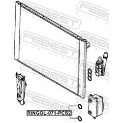 Tesniaci krúžok chladiča oleja FEBEST RINGOL-071-PCS2 - obr. 1