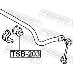 Uloženie priečneho stabilizátora FEBEST TSB-203 - obr. 1