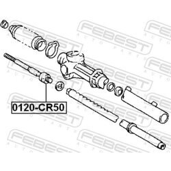 Axiálny čap tiahla riadenia FEBEST 0122-CR50 - obr. 1