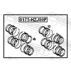 Opravná sada brzdového strmeňa FEBEST 0175-HZJ80F - obr. 1