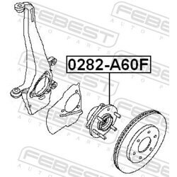 Náboj kolesa FEBEST 0282-A60F - obr. 1