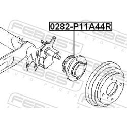 Náboj kolesa FEBEST 0282-P11A44R - obr. 1