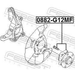 Náboj kolesa FEBEST 0882-G12MF - obr. 1