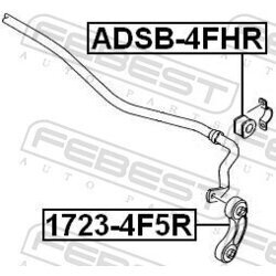 Tyč/Vzpera stabilizátora FEBEST 1723-4F5R - obr. 1