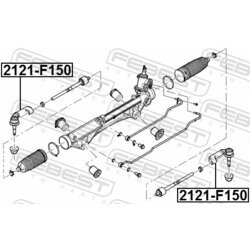 Hlava/čap spojovacej tyče riadenia FEBEST 2121-F150 - obr. 1