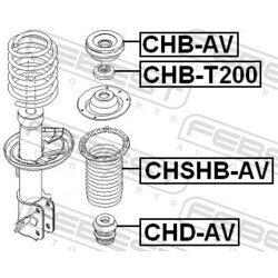 Ložisko pružnej vzpery FEBEST CHB-AV - obr. 1