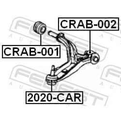 Uloženie riadenia FEBEST CRAB-002 - obr. 1