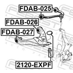 Uloženie riadenia FEBEST FDAB-025 - obr. 1