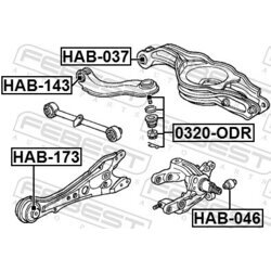 Uloženie riadenia FEBEST HAB-173 - obr. 1