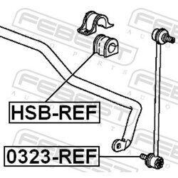 Uloženie priečneho stabilizátora FEBEST HSB-REF - obr. 1