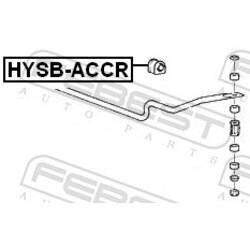 Uloženie priečneho stabilizátora FEBEST HYSB-ACCR - obr. 1