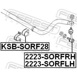 Uloženie priečneho stabilizátora FEBEST KSB-SORF28 - obr. 1