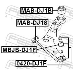 Uloženie riadenia FEBEST MAB-DJ1S - obr. 1