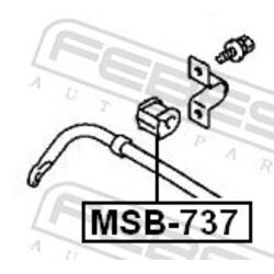 Uloženie priečneho stabilizátora FEBEST MSB-737 - obr. 1