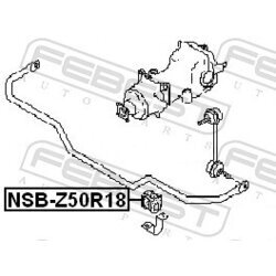 Uloženie priečneho stabilizátora FEBEST NSB-Z50R18 - obr. 1