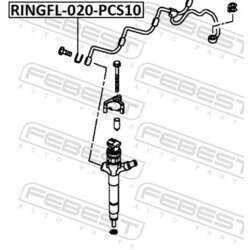 Tesniaci krúžok vstrekovacieho ventilu FEBEST RINGFL-020-PCS10 - obr. 1