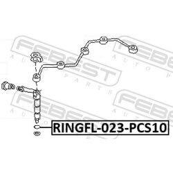 Tesniaci krúžok vstrekovacieho ventilu FEBEST RINGFL-023-PCS10 - obr. 1