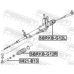 Manžeta riadenia FEBEST SBRKB-G12R - obr. 1