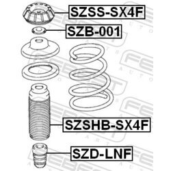 Ložisko pružnej vzpery FEBEST SZSS-SX4F - obr. 1