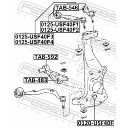 Uloženie riadenia FEBEST TAB-592 - obr. 1