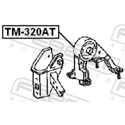 Uloženie motora FEBEST TM-320AT - obr. 1