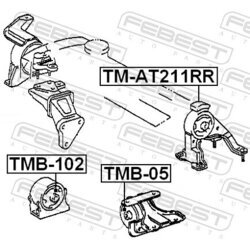 Uloženie motora FEBEST TM-AT211RR - obr. 1