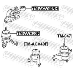 Uloženie motora FEBEST TM-AVV50F - obr. 1