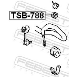 Uloženie vzpery nápravy FEBEST TSB-788 - obr. 1