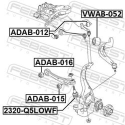 Uloženie riadenia FEBEST VWAB-052 - obr. 1