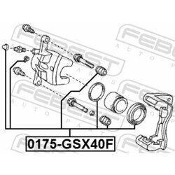 Opravná sada brzdového strmeňa FEBEST 0175-GSX40F - obr. 1