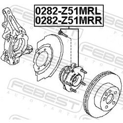 Náboj kolesa FEBEST 0282-Z51MRL - obr. 1