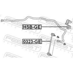 Tyč/Vzpera stabilizátora FEBEST 0323-GE - obr. 1
